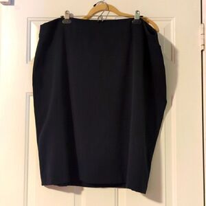 SKIRT size 20 Navy blue NWT Junee Me knee length funeral wedding lined plus